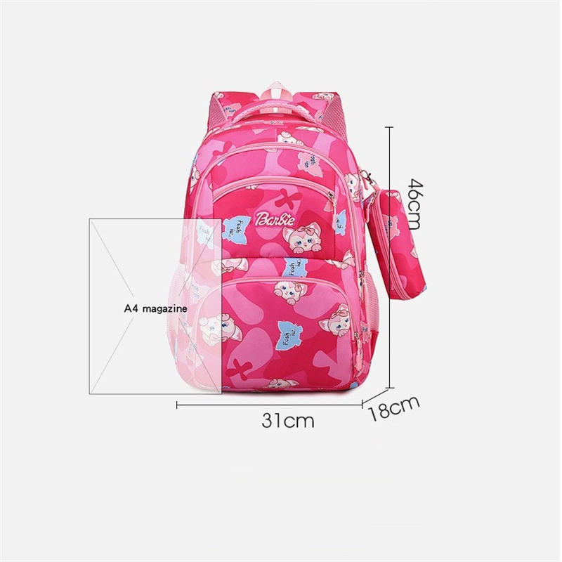 2pcs/set New Student Backpack For Girls Cartoon Princess School Bags Kids Satchels Kindergarten Bookbag Children Pencil Bag