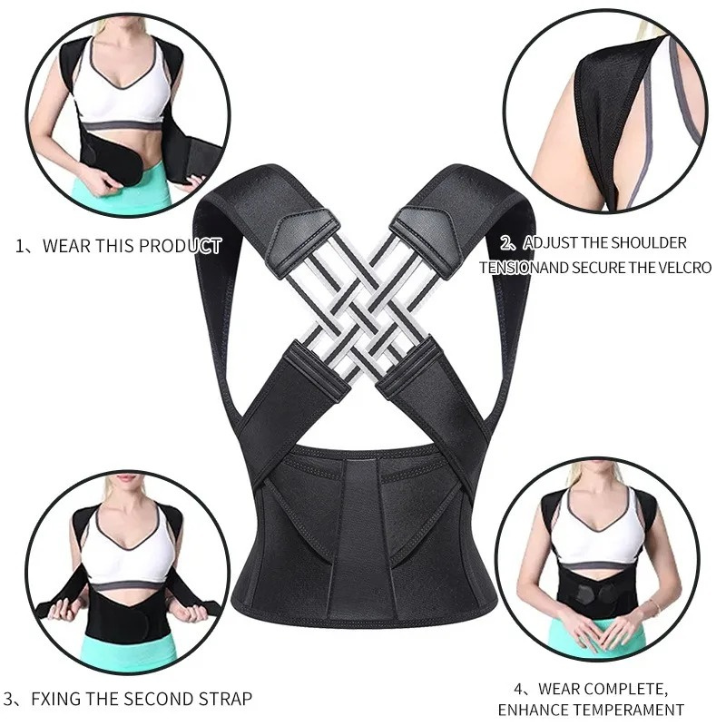 New Adult Posture Corrector Belt Breathable Back Correction Strap Women Men Back Support Sitting Position Correction Tool