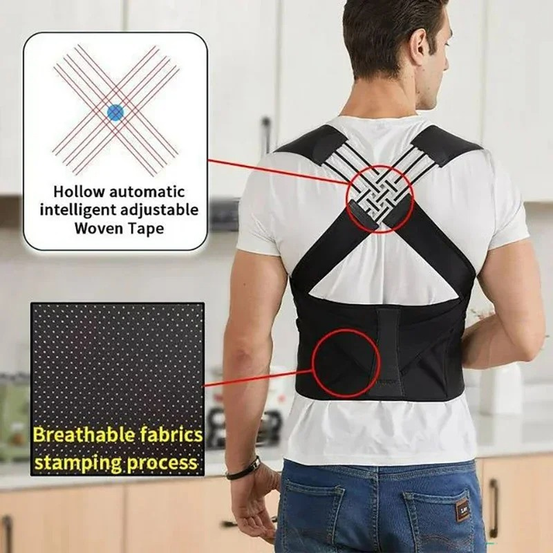 New Adult Posture Corrector Belt Breathable Back Correction Strap Women Men Back Support Sitting Position Correction Tool