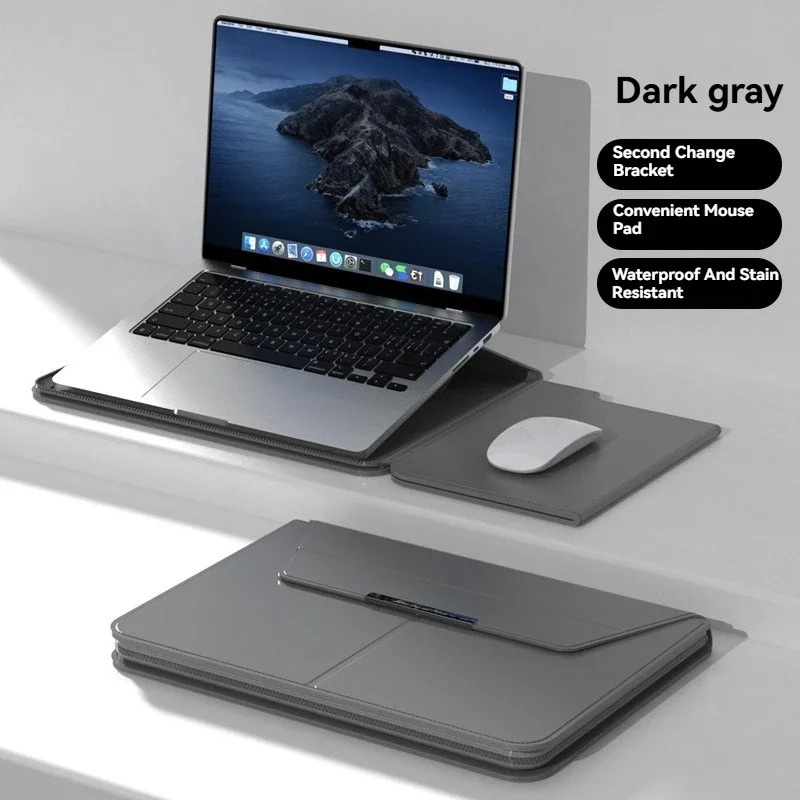 13/14/15/16 Inch Laptop Sleeve Case with Stand Automatic Closing Envelope Carrying Pouch Laptop Protective Cover For MacBook HP
