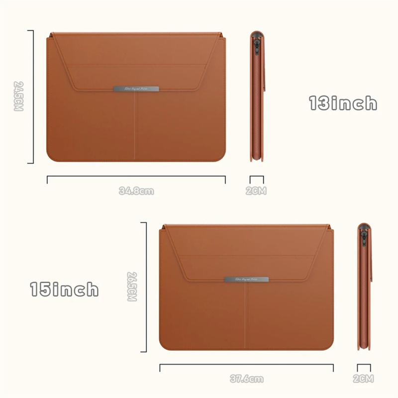 13/14/15/16 Inch Laptop Sleeve Case with Stand Automatic Closing Envelope Carrying Pouch Laptop Protective Cover For MacBook HP