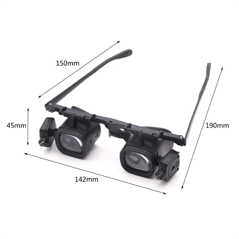 2X-24X LED Light Watch Clock PCB Jewelry Repair Antique Check Loupe Binoculars Magnifier Hands Free Reading Magnifying Glasses