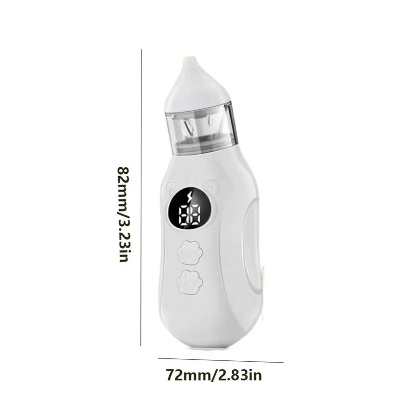 Electric Baby Nasal Aspirator Newborn Smart Nose Cleaner 9-Speed Snot Booger Suction Device Low Noise Toddler Mucus Sucker