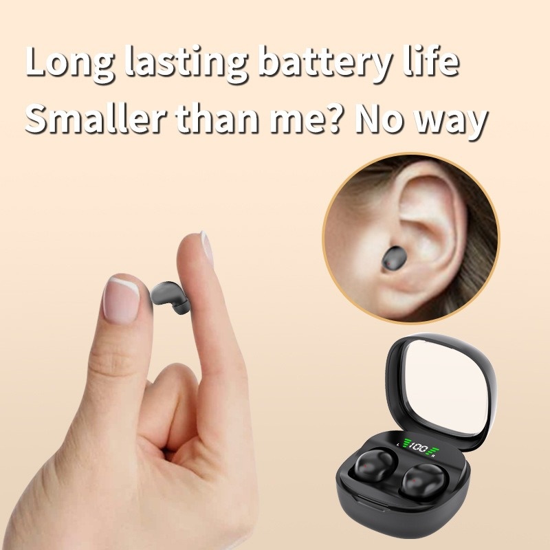 Mini Wireless Bluetooth Headset HD Hifi Earbuds Sleep Game Sports Headphone Touch Control Invisible Earphones for Men Women