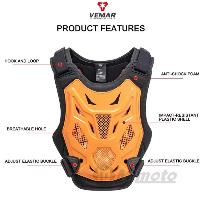 All Season Motocross Armor Vest Motorcycle Body Protection DH Dirt Bike MTB MX Chest Back Protector Moto Equipment for Men Women