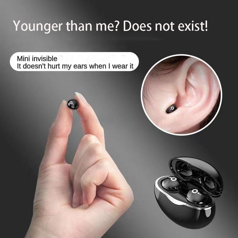 Mini Invisible Bluetooth Earphones TWS Wireless Headphone HiFi Stereo Headset with Mic Mini Sleep Earbuds for All Smart Phone