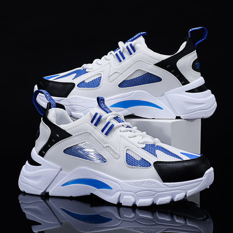 Fashion Men Running Shoes Outdoor Walking Shoes Non-Slip Thick Bottom Casual Sneakers Comfortable Mesh Breathable Sport Shoes