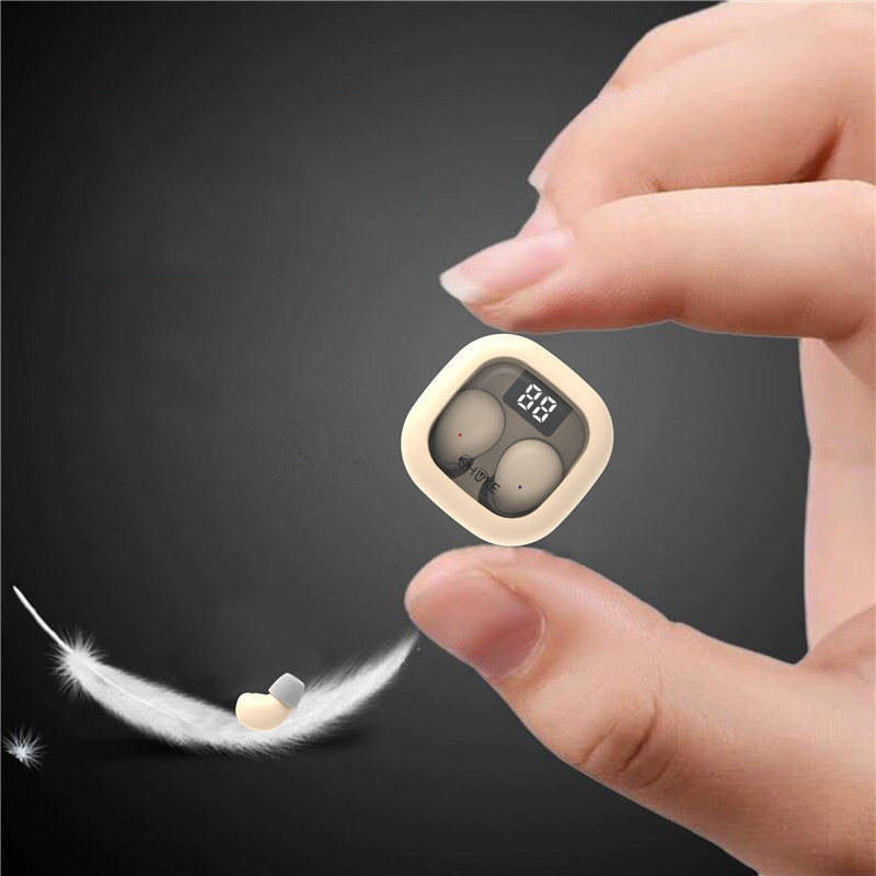 Mini Invisible Earphones Wireless Bluetooth In-Ear Headphone Noise Cancelling Earbuds HIFI Music Headset With Mic