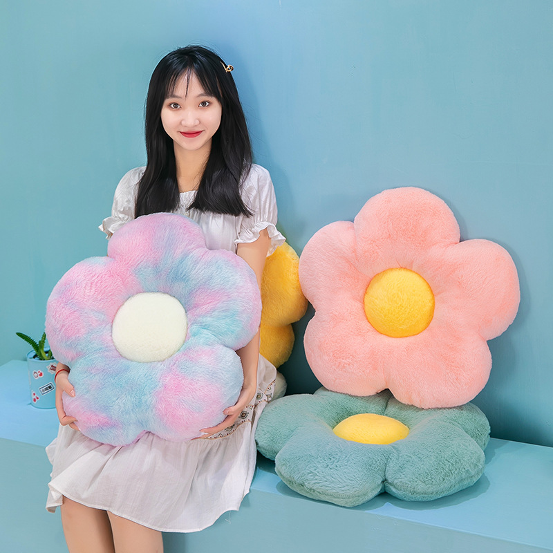 35cm/50cm Sofa Cushions Flower Throw Pillow Ultra Soft Stuffed Office Chair Cushion Bedroom Soft Floor Pad Living Room Decor