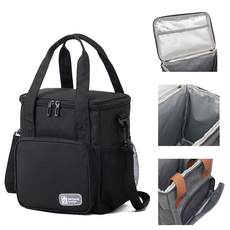 Men Insulated Thermal Lunch Bag Cooler School Food Storage Bags Lunch Box Women Kids Food Bento Bag Portable Picnic Bag