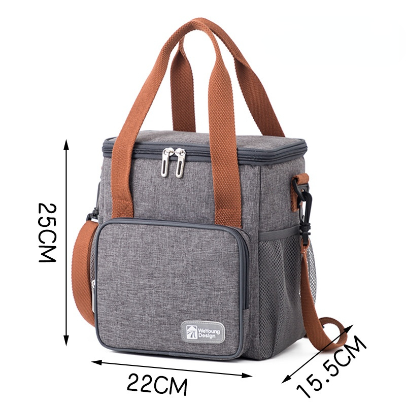 Men Insulated Thermal Lunch Bag Cooler School Food Storage Bags Lunch Box Women Kids Food Bento Bag Portable Picnic Bag