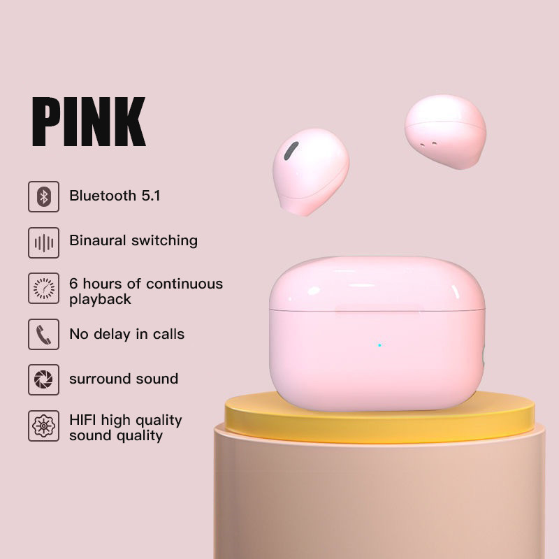 TWS Wireless Invisible Bluetooth Headset Mini Semi-In-Ear x6 No Pain Micro Mono/Twin Earphones with Mic Sleep Headphones