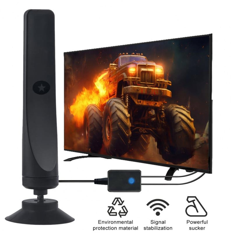 1080P HD Smart TV Antenna HD Receiver 25dBi 50 Miles Digital HDTV Booster Indoor Aerial Indoor HDTV Signal Receiver Amplifier
