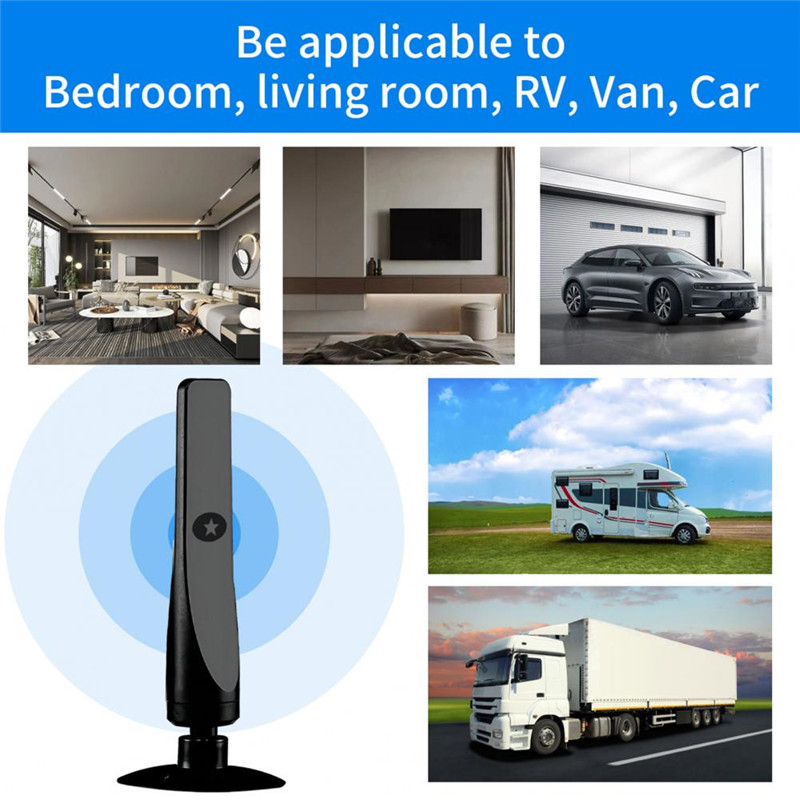 1080P HD Smart TV Antenna HD Receiver 25dBi 50 Miles Digital HDTV Booster Indoor Aerial Indoor HDTV Signal Receiver Amplifier