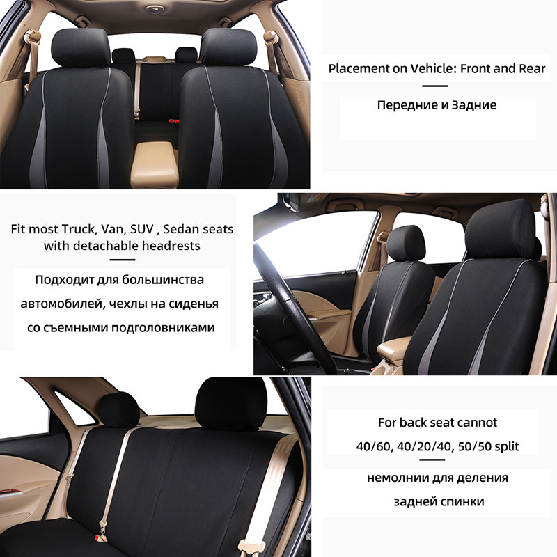 Universal Full Set Car Seat Covers Interior Accessories Compatible Seat Cover For Toyota Volkswagen Car Seat Protector Cushion