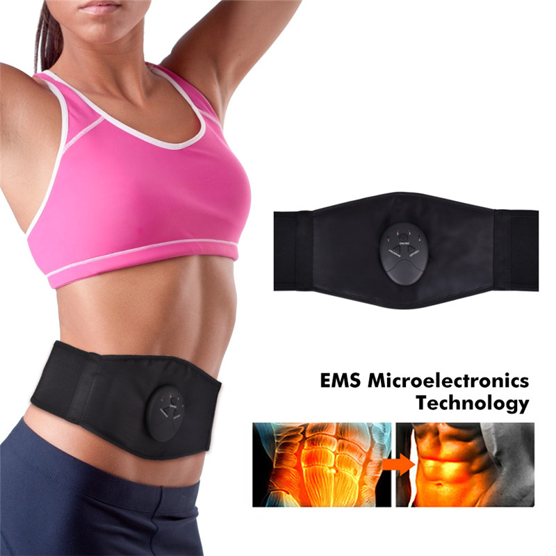 Vibration Muscle Abdominal Trainer Body Slimming Belt EMS Massager Abdominal Stimulator Waist Support Fat Burning Weight Loss