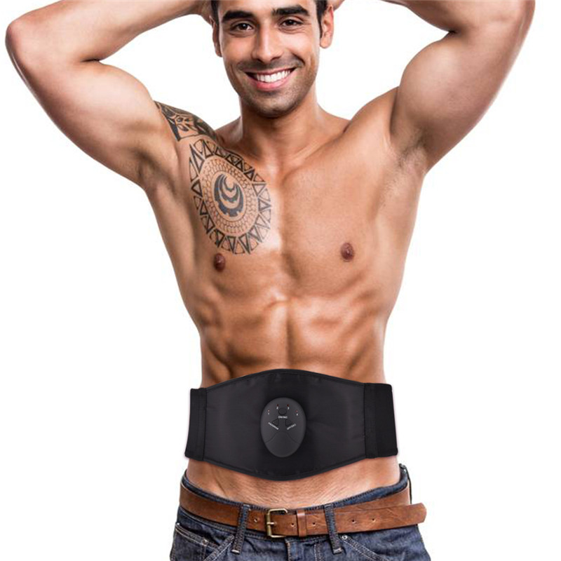 Vibration Muscle Abdominal Trainer Body Slimming Belt EMS Massager Abdominal Stimulator Waist Support Fat Burning Weight Loss