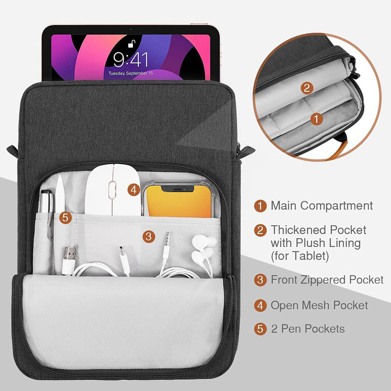 9-13.3 inch Laptop Bag Shoulder Bag for iPad Tablet Sleeve Case Handbag for Xiaomi Dell HUAWEI HP Messenger Bags Carry Case