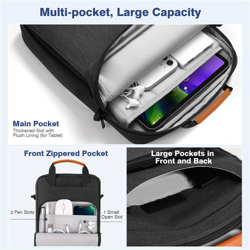 9-13.3 inch Laptop Bag Shoulder Bag for iPad Tablet Sleeve Case Handbag for Xiaomi Dell HUAWEI HP Messenger Bags Carry Case