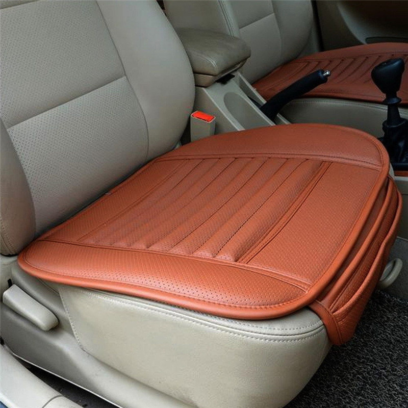 PU Leather Car Front Seat Cover Four Seasons Anti Slip Mat Car Single Seat Cushion Cover Universal Auto Chair Pad Car Styling