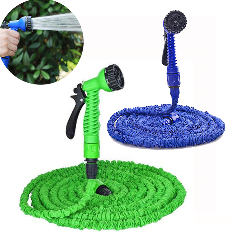 Expandable Flexible Garden Water Pipe Watering Spray for Car Wash Cleaning Irrigation System Watering Kit Hose 75FT-125FT