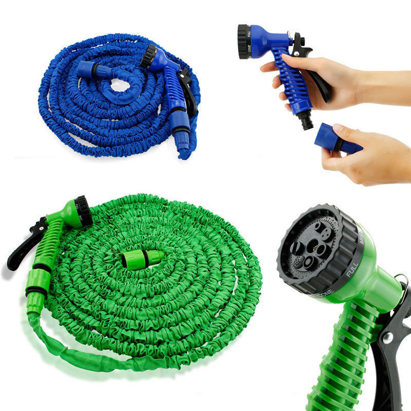 Expandable Flexible Garden Water Pipe Watering Spray for Car Wash Cleaning Irrigation System Watering Kit Hose 75FT-125FT
