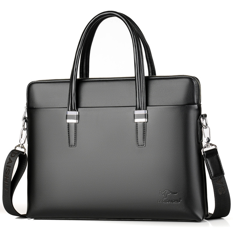 Fashion Shoulder Bag Men Briefcase PU Leather Men Office Tote Business Laptop Handbag Luxury Brand Male Messenger Bags
