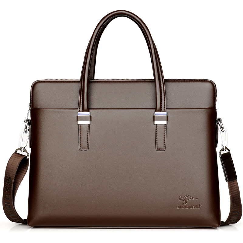 Fashion Shoulder Bag Men Briefcase PU Leather Men Office Tote Business Laptop Handbag Luxury Brand Male Messenger Bags