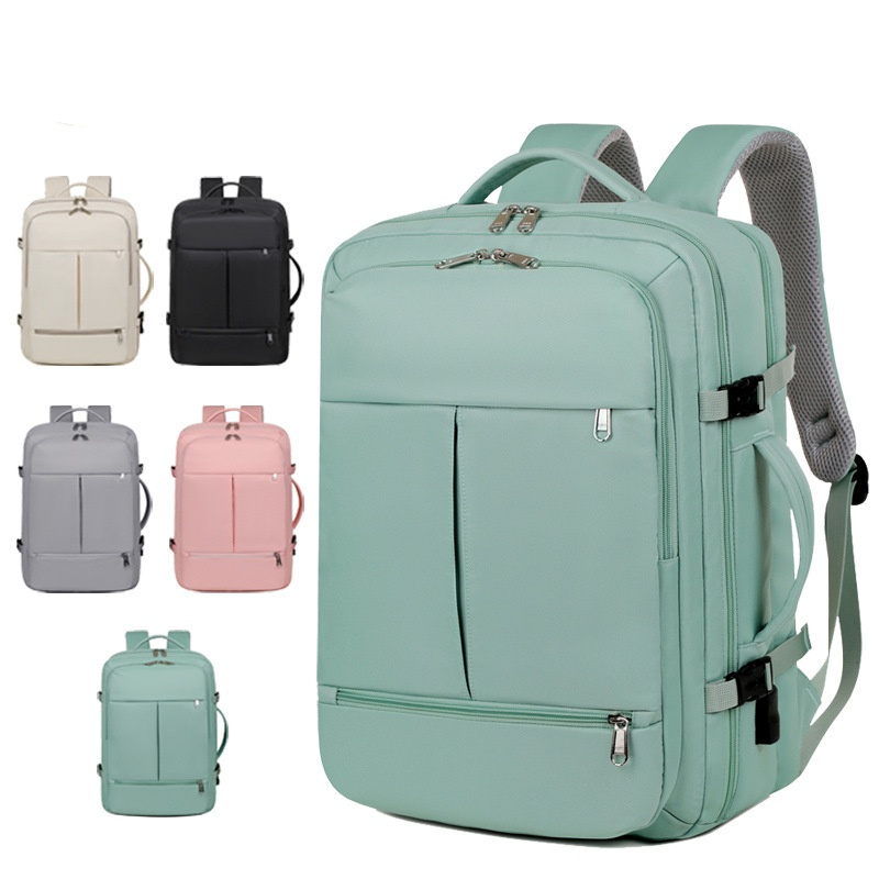 Business Men Women Backpack Casual Commuter Laptop Rucksack Large Capacity Schoolbag Waterproof Wear Resistant Travel Bag