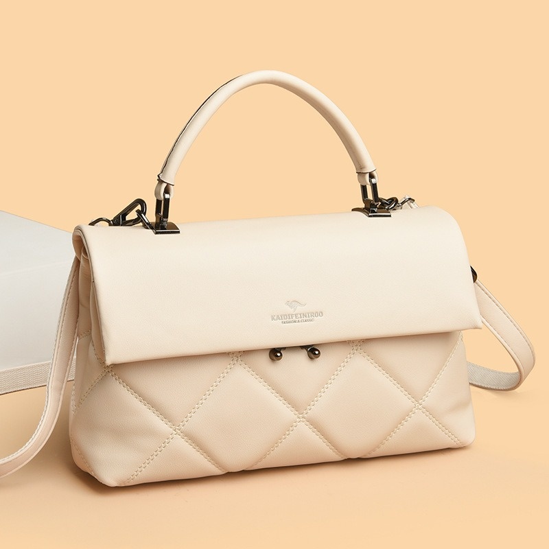 Fashion Women's Small Square Bag High Quality Soft Leather Shoulder Bag Women Handbag Wallet Solid Color Female Crossbody Bags