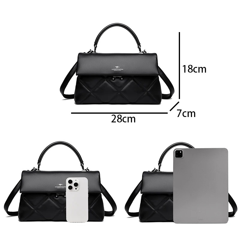 Fashion Women's Small Square Bag High Quality Soft Leather Shoulder Bag Women Handbag Wallet Solid Color Female Crossbody Bags