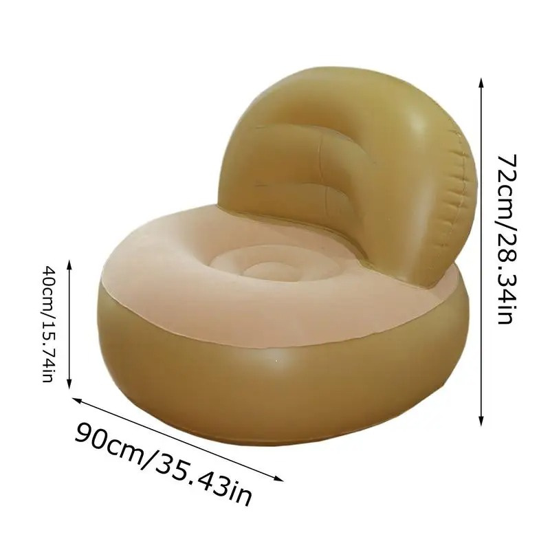 Camping Lounge Chair Portable Blow up Couch Inflatable Sofa Air Chair Camping Furniture Folding Lazy Sofa for Indoor Outdoor