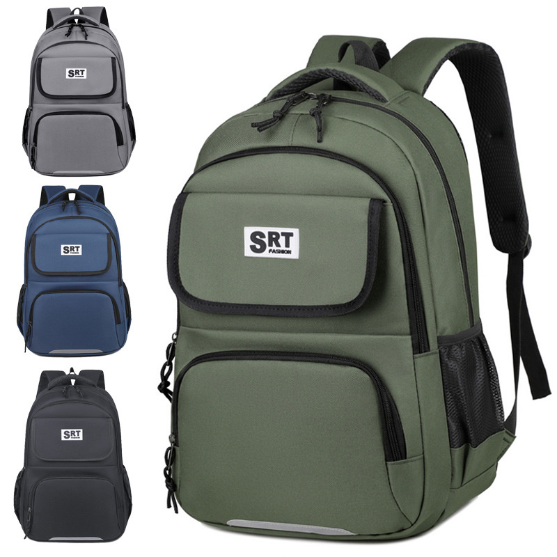 Backpacks New Oxford Waterproof Reflective Stripe Rucksack Laptop Bag Casual Travel Backpack Luminous Student Schoolbag