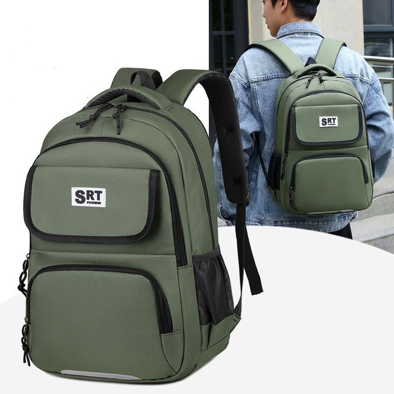 Backpacks New Oxford Waterproof Reflective Stripe Rucksack Laptop Bag Casual Travel Backpack Luminous Student Schoolbag