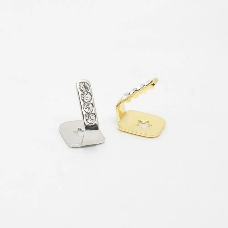 3pcs Creative Punk Hip Hop Teeth Grillz Funny Bling Single Clips Grillz Removable Unisex Rhinestone Teeth Caps Men Women
