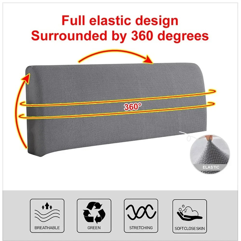 Simple And Modern Headboard Cover Bed Head Covers Thicken Elastic Bed Cover Back Protection Dust Cover For Home Hotel Bed Room