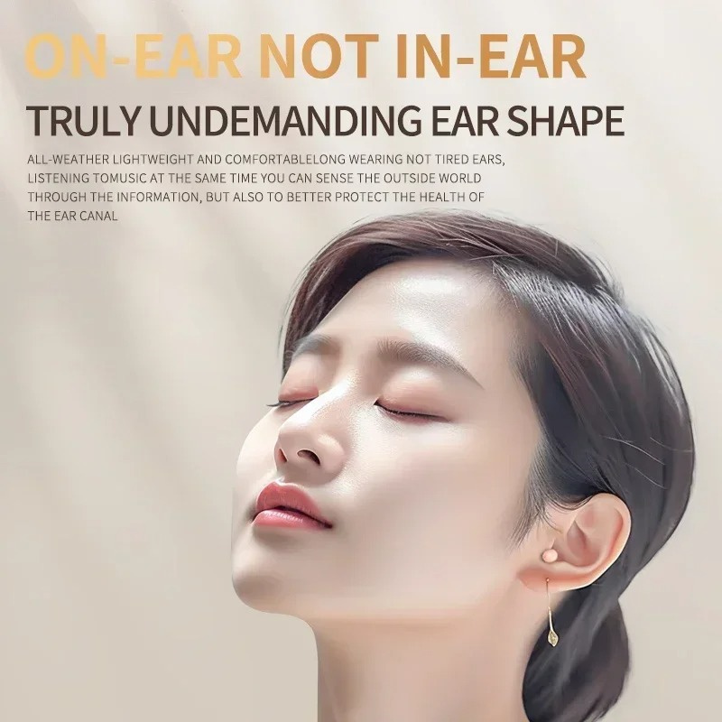 Dual Earphones Wireless Bluetooth Earphone Sleeping Headphone Lightweight Mini HD Stereo Noise Reduction Digital Display Headset