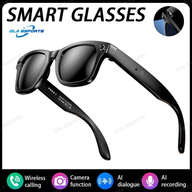 New Smart Glasses Recording Videos AI Photo Recognition Answer Translation Bluetooth Call glasses Outdoor Sports Sunglasses