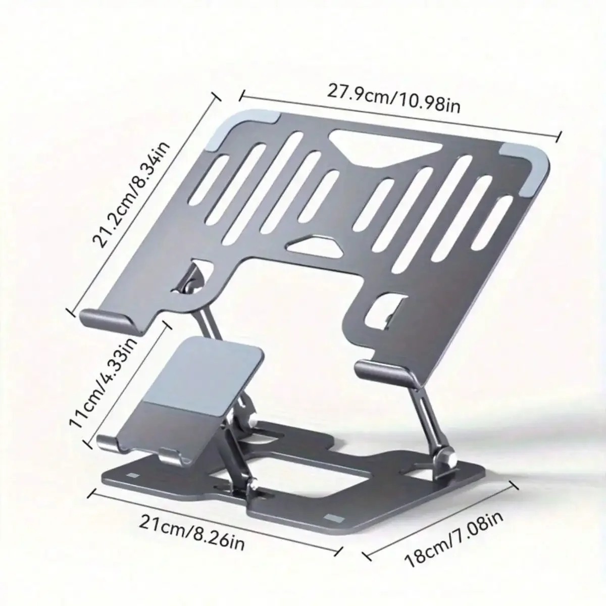 Carbon Steel Laptop Holder Ergonomic Foldable Heat Dissipation Cooling Notebook Bracket Adjustable Tablet Stand Phone Holder