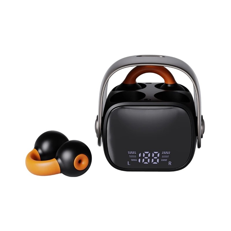 Ear Clip Wireless Headphones TWS Sports Bluetooth Earphones ENC Noise Canceling IPX4 Waterproof Handsfree Airbag Headset
