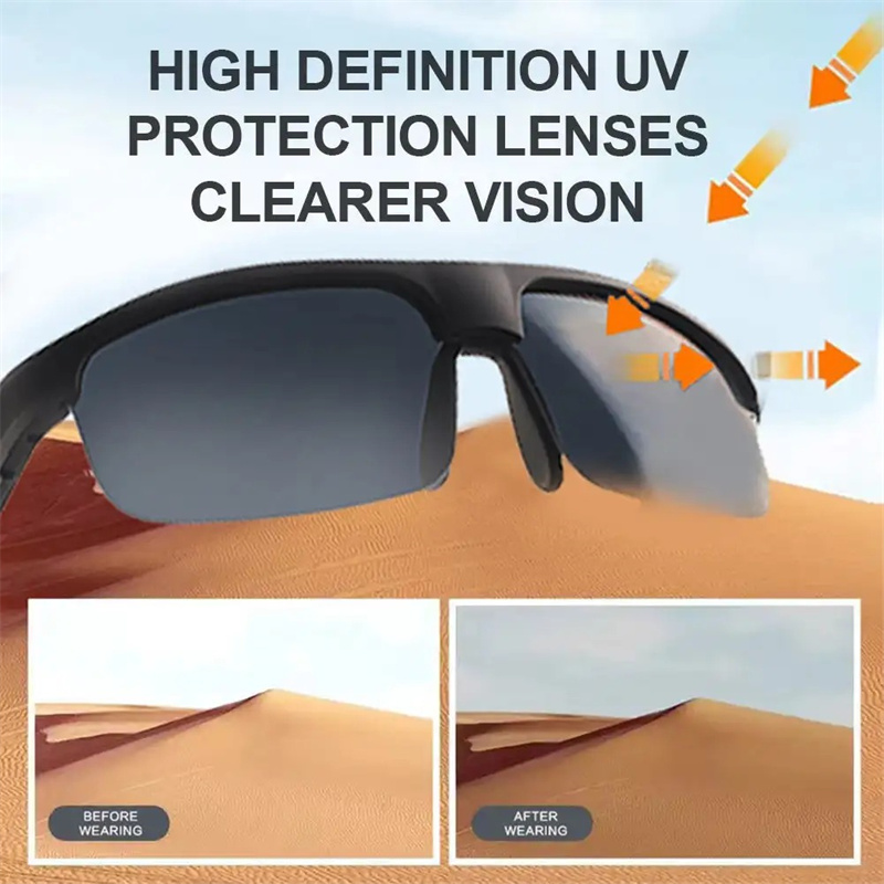 Audio Bluetooth Glasses Wireless Sports Music Earphone Waterproof Running Headphone UV Protection Riding Intelligent Sunglasses