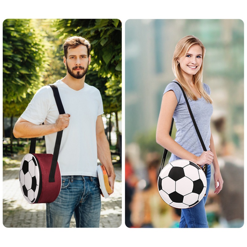 Creative and Fun Soccer Lunch Insulated Bag for Football Fans Men Women Cooler Lunch Bag Lunch Box Tote Picnic Bag