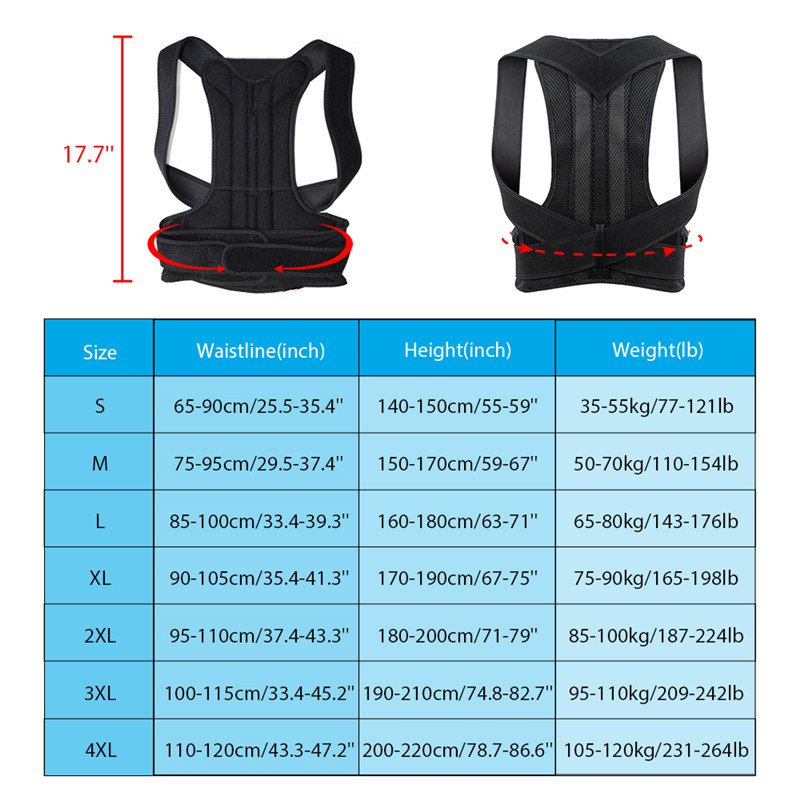 Adjustable Medical Clavicle Posture Corrector Adult Children Back Support Belt Corset Orthopedic Brace Shoulder Correct Brace
