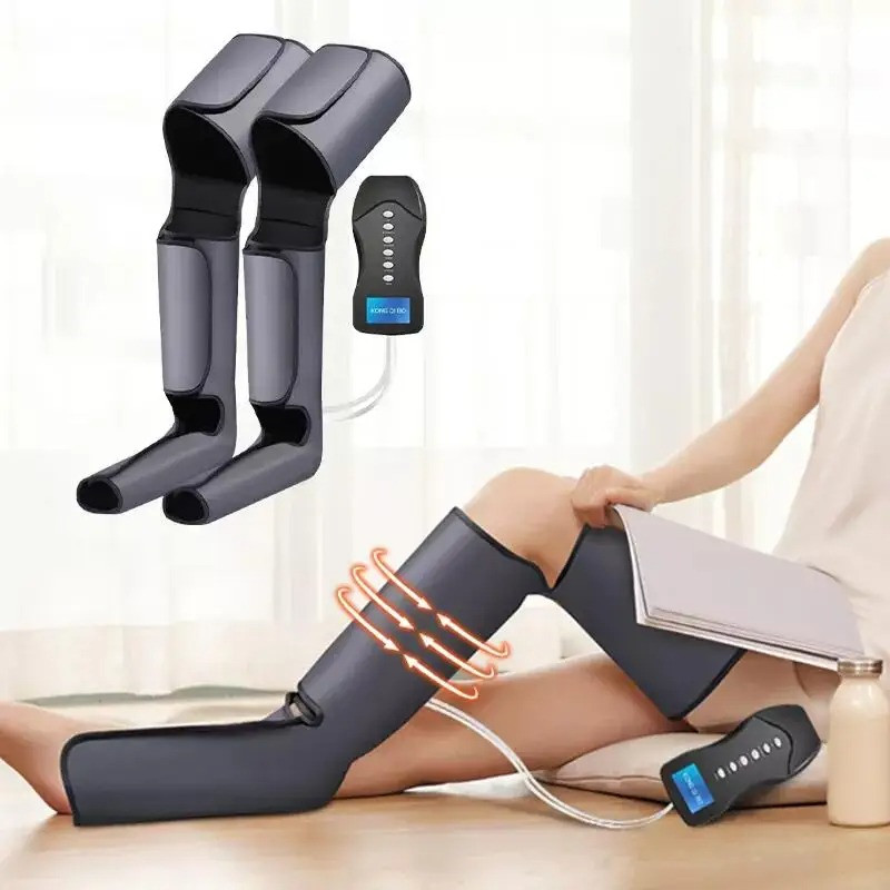 Home Air Wave Leg Massager Thigh Calf Shiatsu Hot Airbag Air Pressure Massage Hot Compress Leg Beauty Foot Massager
