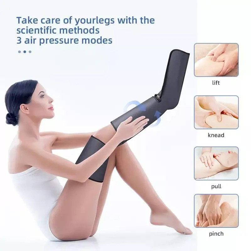 Home Air Wave Leg Massager Thigh Calf Shiatsu Hot Airbag Air Pressure Massage Hot Compress Leg Beauty Foot Massager