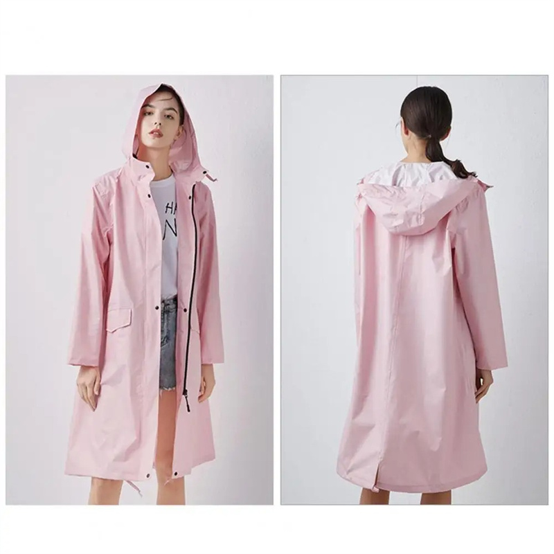Long Raincoat Women Men Waterproof Windproof Hooded Rain Coat Jacket Cloak Motorcycle Bicycle Full Body Ladies' Ponchos