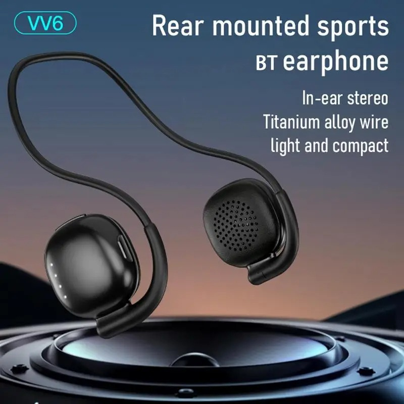 Sports Wireless Bluetooth Earphone HD Noise Reduction Air Conduction Headphones Stereo Earpiece Over-Ear Gaming Headset With Mic