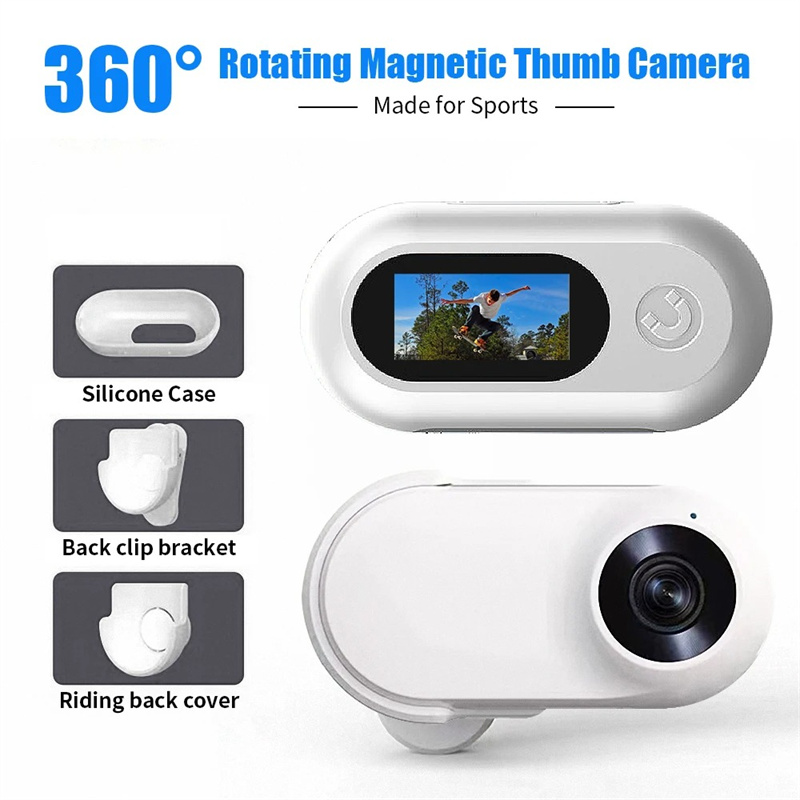 Action Anti Shaking Mini Camera 1080P HD Head Mounted Magnetic Thumb Camcorder Outdoors DV Sport Video Recorder Bike Helmet Cam