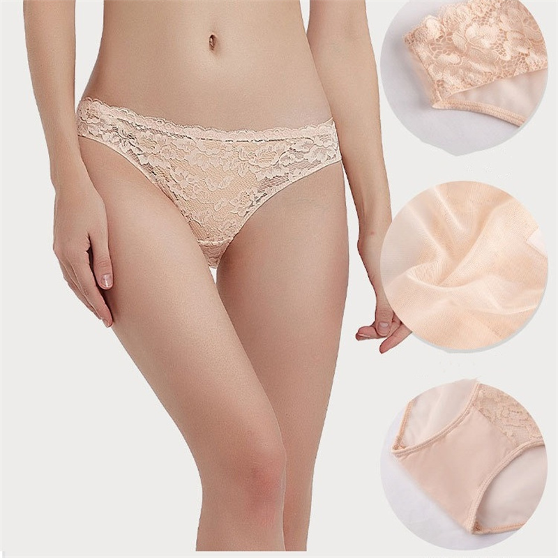 Women's Panties Floral Lace Mesh Underwear Hollow Sexy Lingerie Girl Soft Comfortable Female Briefs Sweet Cozy Underpants