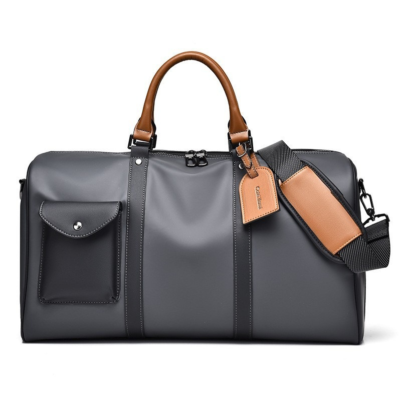 PU Leather Men Women Travel Bag Handbag Soft Leather Carry Hand Luggage Bags Large Capacity Travel Shoulder Bag Weekend Bags